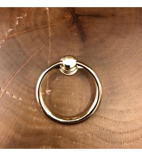 Çekmece Kapak Kulpu Halka 40mm (2 Adet) Altın Sarı