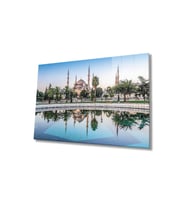 Miyrem Glasses Collection -A1^#  Istanbul Cami Manzara Cam Tablo (Çok Renkli)