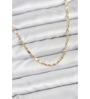 CM 14K Gold Renk Lazerli Zincir Model Kadın Kolye 5886 - SSSSSS2141-7880