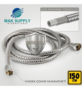 Mak ÇELİK Duş Hortumu 150CM