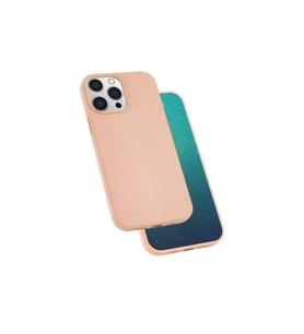 Apple iPhone 13 Pro Uyumlu Kılıf Zore Silk Silikon (Pembe)