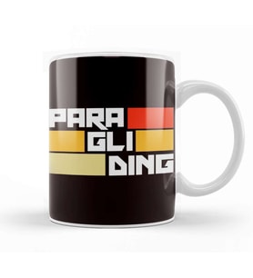Paragliding Parachuting Skydiving Flying Paraglider Skydiver Kupa Bardak Porselen