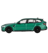 Mini GT 764 BMW M3 Competition Touring Isle of Man Green Metallic LHD Model Araba