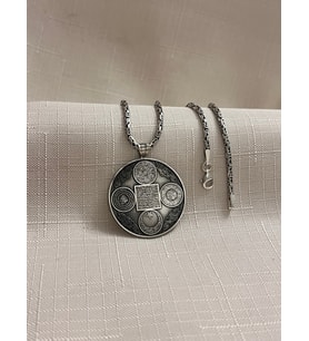 AYET-EL KURSİ 925 AYAR GÜMÜŞ ERKEK KOLYE