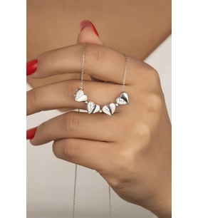 925 Ayar Gümüş Diamond Kolye