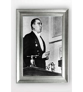 Gümüş Çerçeveli Atatürk Tablo cv774