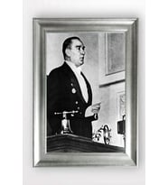 Gümüş Çerçeveli Atatürk Tablo cv774
