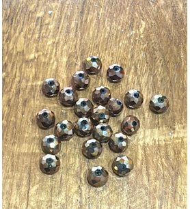 22 ADET 1 CM BRONZ KRİSTAL TAKI BONCUĞU SET