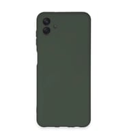 Samsung Galaxy A04e Kılıf Nano İçi Kadife Silikon - Koyu Yeşil