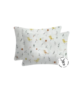 %100 Pamuklu Fermuarlı Bebek Yastık Kılıfı 38x50 ( 2 Adet )