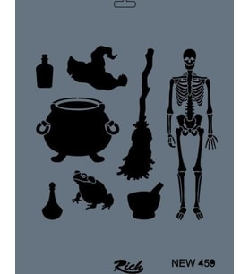 Rich New Seri N-459 Stencil 35x25 cm