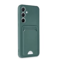 Galaxy A35 5g Kılıf Kelvin Kartvizitli  - Koyu Yeşil