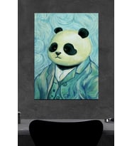 Panda Ahşap Poster (27x18)