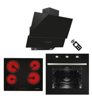 ALVEUS KAPADOKYA SİYAH 3'LÜ ANKASTRE SET (VİTRO 641-MFA 614 -MOD 3000)