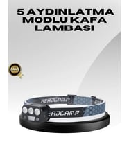 Usb Şarjlı Led Kafa Lambası 300 Lümen Güç Göstergeli