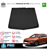 S-Dizayn Fiat Egea Cross 3D Pro Bagaj Havuzu 2020 Üzeri A+ Kalite