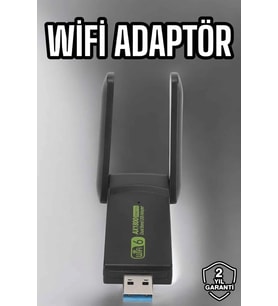 Wifi Adaptör Çift Bantlı Kablosuz Wifi Adaptörü