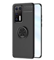 Durukar® Huawei P40 Kılıf Range Yüzüklü Silikon - Siyah