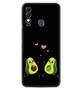 Tecno Spark 8T Kılıf Silikon Desen Özel Seri Aşık Avokadolar 1642