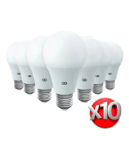10'lu LED Ampul 9W Beyaz Işık E27 (6500K 220-240V)