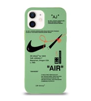 Apple iPhone 12 Uyumlu Lansman Kılıf Sneakers Tasarımlı Altı Kapalı İçi Kadife Kaplı Silikon Kapak (Şeffaf)