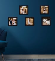 Kişiye Özel 5 Adet 8,5x8.5 Sök Tak Fotoğraflı Siyah Çerçeve