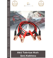 #AküTakviye Bakır Kalın 1200 Amper Güçlü Profesyonel Oto Araç Akü Takviye Hızlı Şarj Kablosu