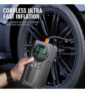 4’ü 1 Arada Lastik Şişirici – Akü Takviyesi – Powerbank – Led Işık (5343)