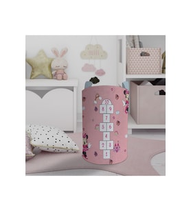 MEKTA HOME BEBEK VE ÇOCUK ODASI Seksekli Minnie Mouse Desenli Oyuncak Sepeti