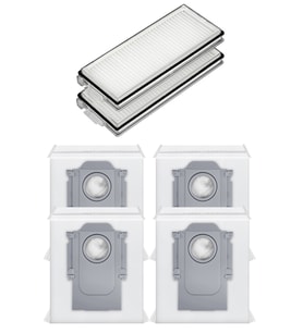 Roborock QRevo L Uyumlu 2 Adet Hepa Filtre 4 Adet Toz Torbası