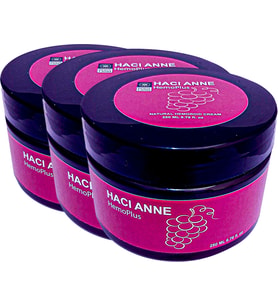 Hacianne 3 Adet Bağsur 200 ml Hemroid Cream XTMY048 / Yetşkin Kadın Erkek 200 ml