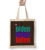 democrat joe biden 2024 Election - Vintage Retro Rainbow Style Bez Çanta Uzun Saplı