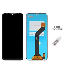 Tkgz - Tecno Spark 7T Uyumlu Lcd Ekran Dokunmatik Servis + B-7000