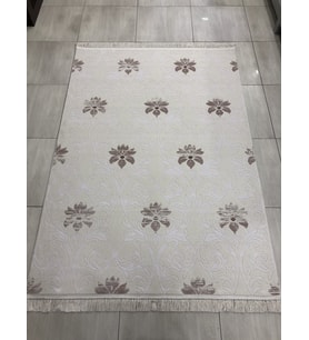 Flora Halı Ezo 0767 A 165X230 Beyaz Pudra 4 M2 Halı !