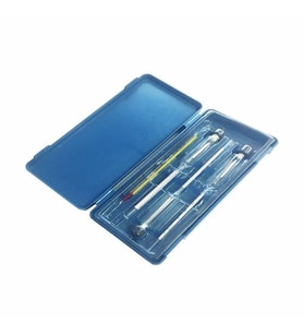 AEK-Tech 3'lü Set Termometreli Alkol-metre 0-40-70-100