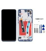 Tkgz Y9 Prime 2019 Uyumlu Lcd Ekran Dokunmatik -A- KaLite ÇITALI MAVİ + TAMİR SETİ