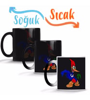 Pica-Pau Vintage 2 Sihirli Kupa Bardak Porselen