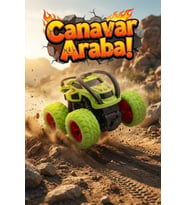 360 Derece Takla Atan Sürtmeli Canavar Kamyon - Darbeye Dayanıklı Monster Truck Oyuncak Araba Yeşil