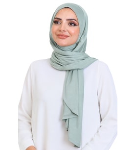 Penye Boyun Kapamalı Şal Başörtü Hazır Giyim Turban Esnek Jersey Şal