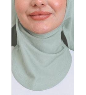 Penye Boyun Kapamalı Şal Başörtü Hazır Giyim Turban Esnek Jersey Şal