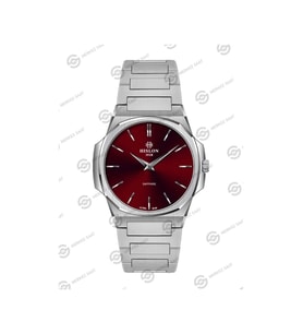 Hislon CL127S-24SS Safir Çizilmez Cam Çelik Kasa Çelik Kordon Erkek Kol Saati
