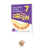 Orjin 7. Sınıf Maarif Sosyal Bilgiler Konu Özetli Etkinlikli Soru Bankası + Telefon standı
