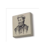 İtalyan Kaşif?Marco Polo Baskılı Taş Magnet 5X5