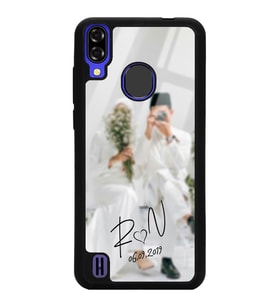 Reeder P13 Blue Uyumlu Harfli Bulanık Fotoğraf Tasarımlı Glossy Telefon Kılıfı