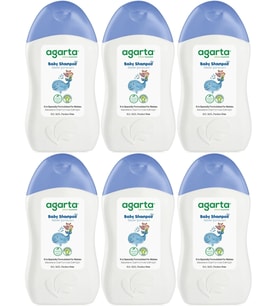 Agarta Doğal Erkek Bebek Çocuk Şampuanı Saç ve Vücut 400 ML (6 Lı Set)