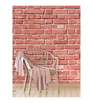 Dreamwall Tuğla Desenli Silinebilir Sağlık Dostu Tekstil Duvar Kağıdı (Çok Renkli)