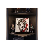 Demon Slayer Tanjiro Kamado HueForge 3D Dekoratif Masaüstü Tablo - Demon Slayer - Tanjiro Hueforge