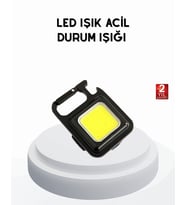 Mini 800 Lümen LED El Feneri – USB Şarjlı, 3 Kademeli Işık, Şişe Açacaklı Taşınabilir Tasarım