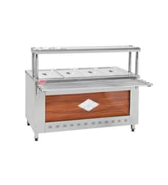 Himaksan  3+1 Elektrikli 4 Gözlü Tezgahlı Benmari HMK-BSE4