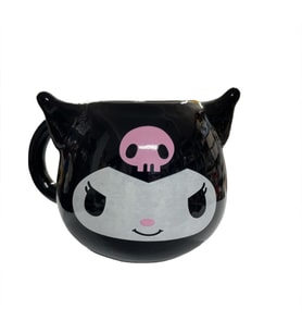 Kuromi Büyük Boy 3D Kupa Mug Siyah